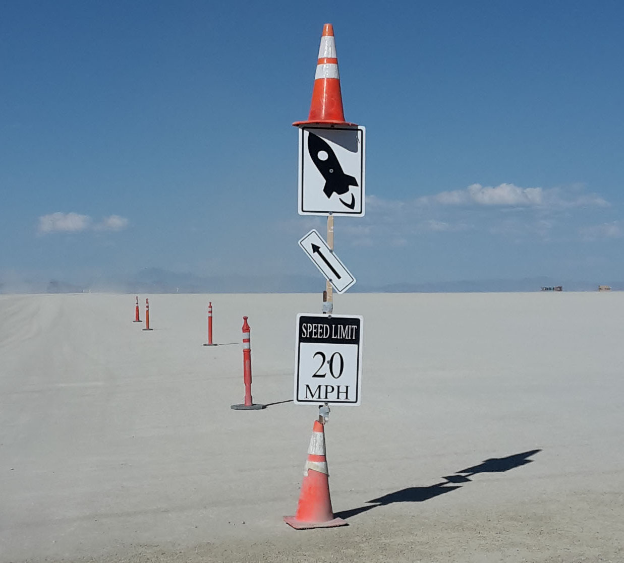 Burning Man Road Sign